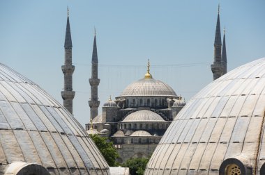 Ayasofya'nın ve Sultan Ahmet Camii Instanbul