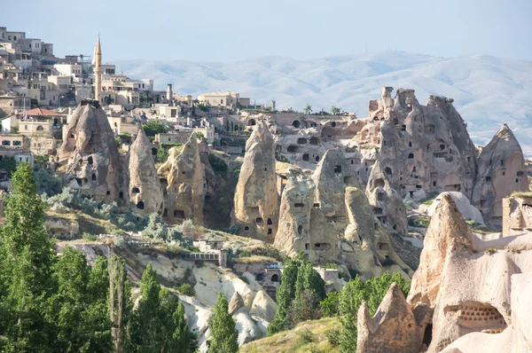 Stone houses in Cappadocia, Turkey — Stock Photo, Image