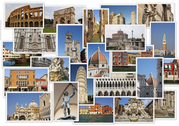 Słynne zabytki Włoch — Zdjęcie stockowe