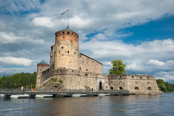 Olavinlinna castle in Finland — Stock Photo, Image