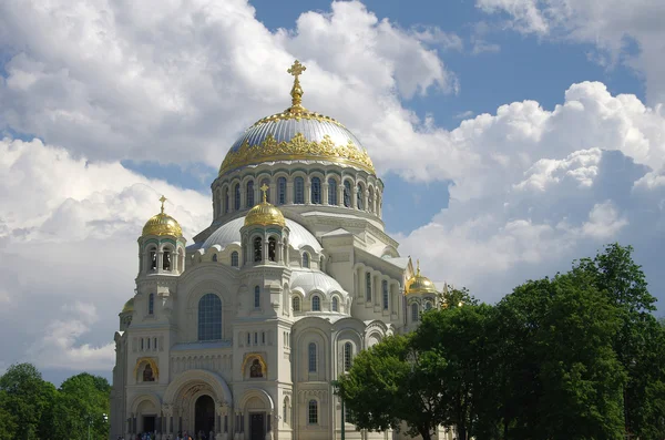 Catedral naval em kronshtadt — Fotografia de Stock