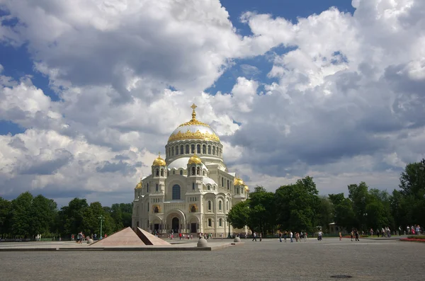 Морской собор в Кронштадте — стоковое фото