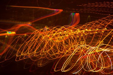 Şehir ışıkları soyut desen