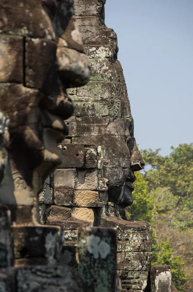 Caras de Buda del templo Bayon —  Fotos de Stock