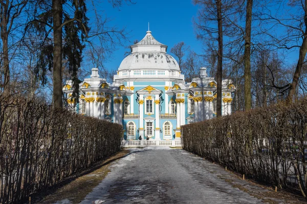 Pavilon Ermitáž v parku catherine — Stock fotografie