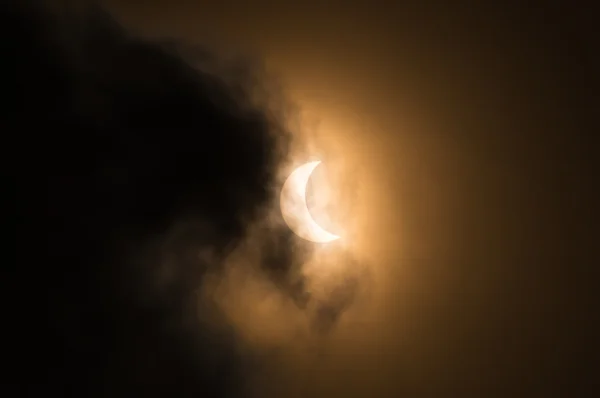 Partial solar eclipse — Stock Photo, Image