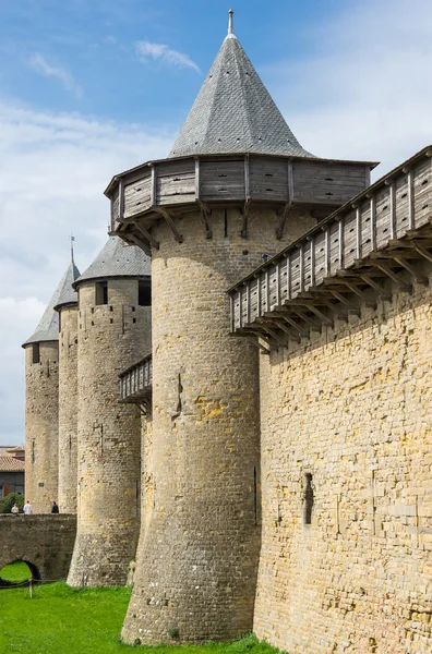 Castillo y murallas de Carcasona — Foto de Stock