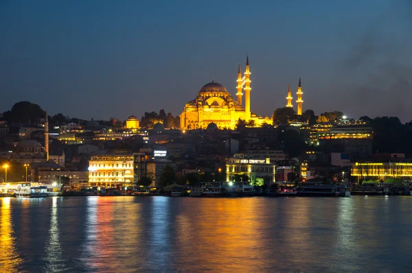 Sunset'teki Süleymaniye Camii — Stok fotoğraf