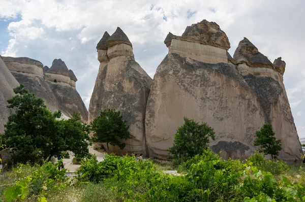 Stone formations in Cappadocia, Turkey — Stock Photo, Image