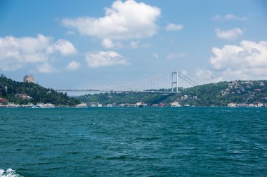 İstanbul 'daki Boğaz Köprüsü