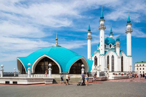 Kazan Rusko Června 2018 Mešita Kula Sharifa Jedna Největších Mešit — Stock fotografie