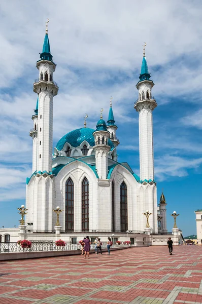 Τζαμί Κουλ Σαρίφ Ένα Από Μεγαλύτερα Τζαμιά Στη Ρωσία Καζάν — Φωτογραφία Αρχείου