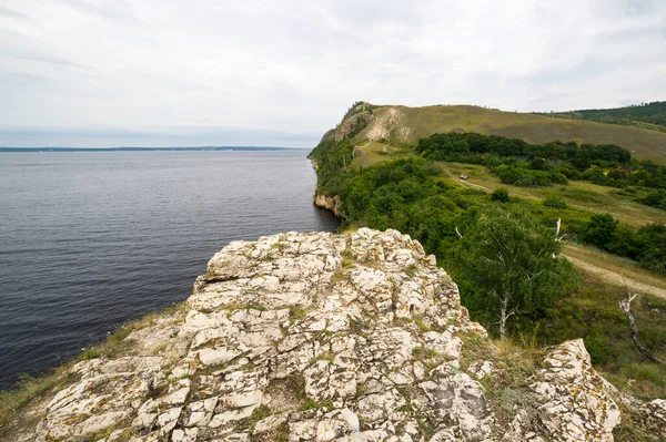 Vue Panoramique Sur Les Montagnes Zhiguli Dans Région Samara Russie — Photo