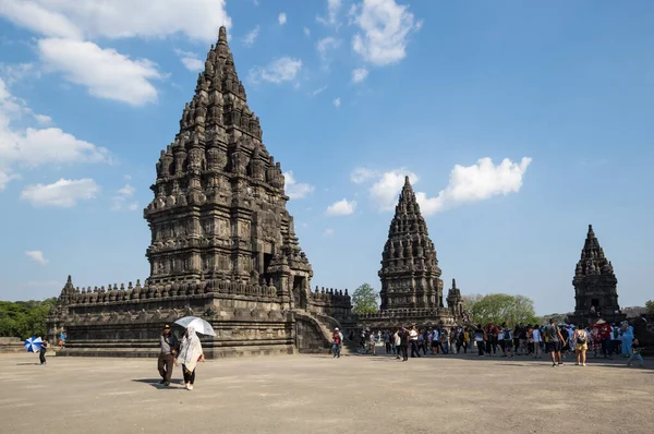 Yogyakarta Indonesia September 2018 Prambanan Eller Rara Jonggrang Hinduisk Tempelförening — Stockfoto