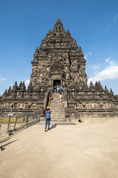 Yogyakarta Indonesia September 2018 Prambanan Eller Rara Jonggrang Hinduisk Tempelförening — Stockfoto