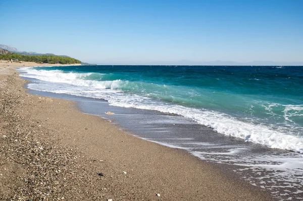 Kust Van Middellandse Zee Kemer Badplaats District Van Provincie Antalya — Stockfoto