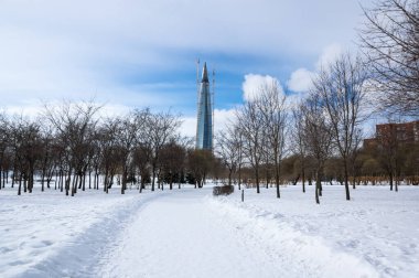 Saint-Petersburg parkı, Finlandiya Körfezi kıyısındaki Saint-Petersburg, Rusya