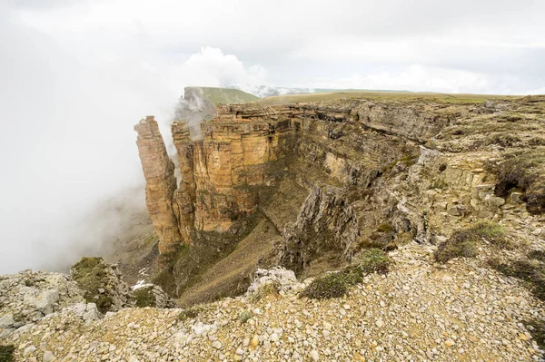 Vista Panorâmica Planalto Bermamyt República Karachay Cherkessia Rússia — Fotografia de Stock