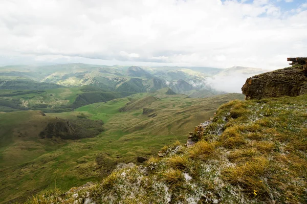 Vista Panorâmica Planalto Bermamyt República Karachay Cherkessia Rússia Fotos De Bancos De Imagens