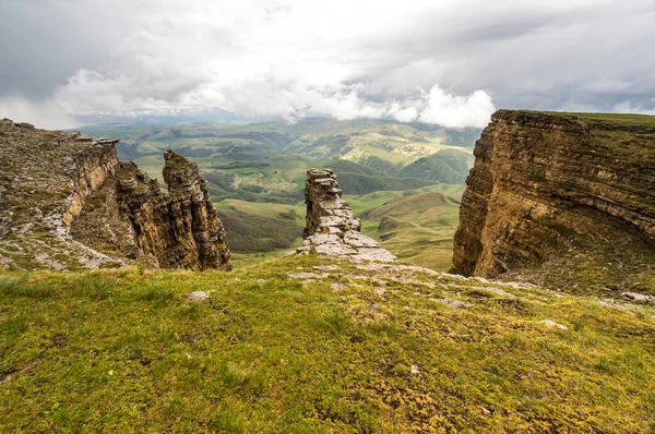 Vista Panorâmica Planalto Bermamyt República Karachay Cherkessia Rússia Fotos De Bancos De Imagens