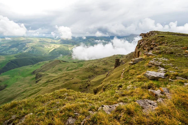 Vista Panorâmica Planalto Bermamyt República Karachay Cherkessia Rússia Fotos De Bancos De Imagens