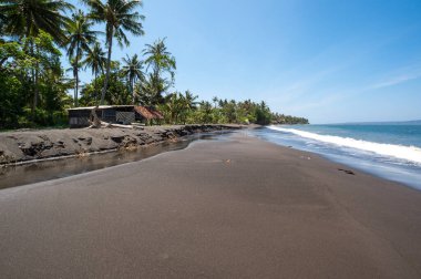 Endonezya 'daki Java Adası' ndaki Hint Okyanusu kıyısı