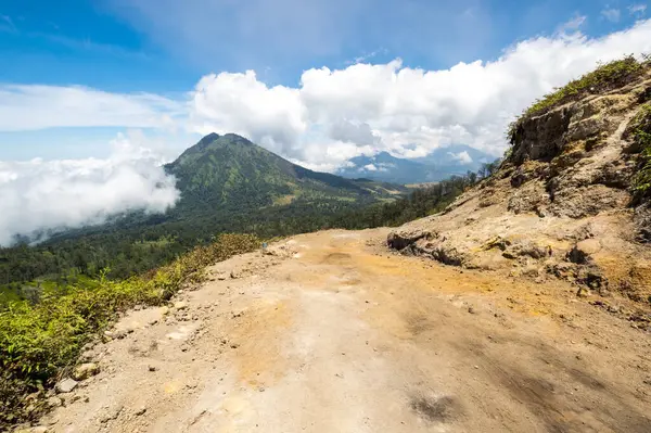 Ladera Del Volcán Ijen Java Oriental Indonesia — Foto de Stock