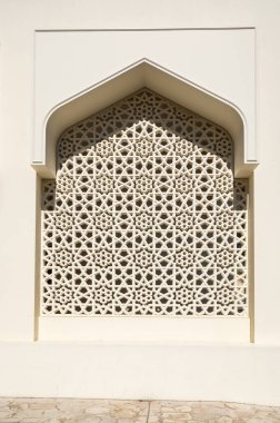 Al Fahidi bölgesindeki camii manzarası, Al Bastakiya. Dubai, Birleşik Arap Emirlikleri