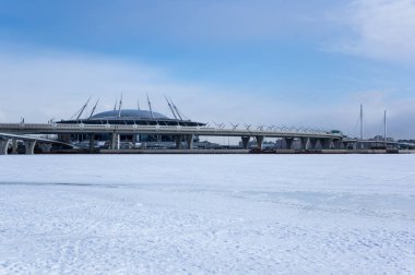 Saint-Petersburg ve Finlandiya Körfezi 'nin panoramik manzarası, Rusya