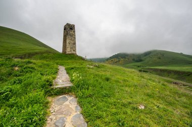Dargavs Köyü, Kuzey Osetya, Rusya 'da Antik Alanya nekropolü (Ölüler Şehri)