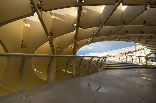 Metropol Parasol Uma Estrutura Madeira Localizada Praça Encarnacion Antigo Bairro — Fotografia de Stock