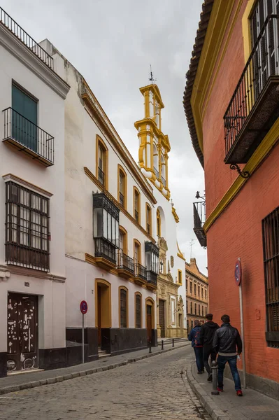 Vista Calle Centro Histórico Sevilla Gran Centro Turístico España — Foto de Stock