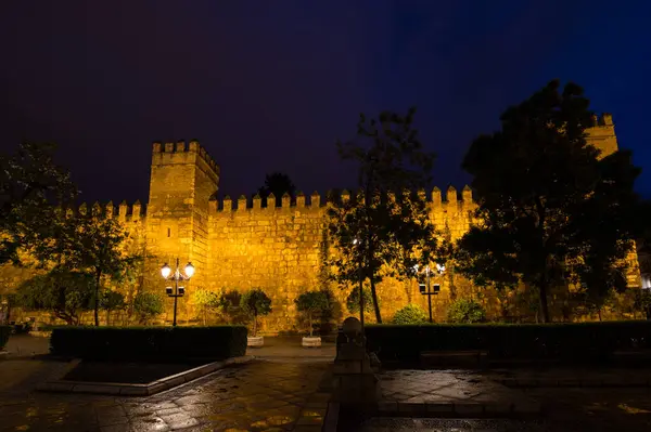 Veduta Del Palazzo Reale Alcazar Siviglia Spagna — Foto Stock