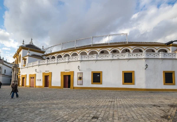 Plaza Toros Real Maestranza Caballeria Sevilla Uma Praça Touros Sevilha — Fotografia de Stock