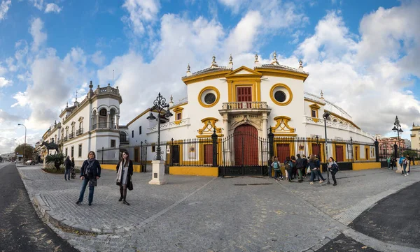 Seville Espanha Abril 2019 Plaza Toros Real Maestranza Caballeria Sevilla — Fotografia de Stock