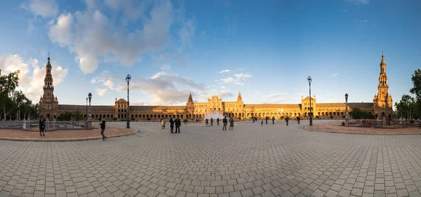 Seville Ισπανια Απριλιου 2019 Plaza Espana Spain Square Στα Αγγλικά — Φωτογραφία Αρχείου