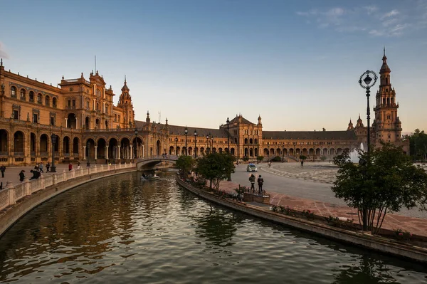 Plaza Espana Est Une Place Parc Maria Luisa Séville Espagne — Photo