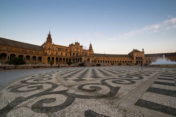 Plaza Espana Spain Square Engelska Ett Torg Maria Luisa Park — Stockfoto