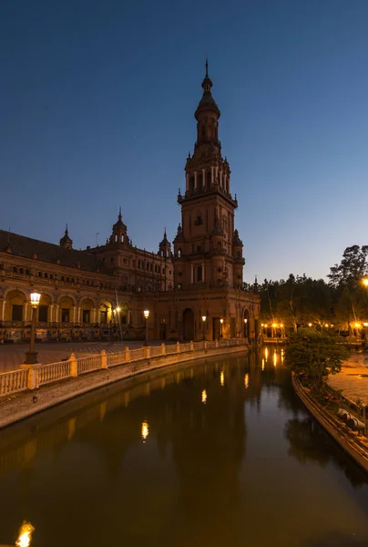 Plaza Espana Praça Espanha Inglês Uma Praça Parque Maria Luisa — Fotografia de Stock