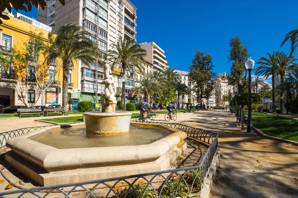 Alicante España Abril 2019 Vista Del Callejón Las Palmeras Principal — Foto de Stock