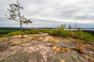 Karelia, Rusya 'daki Hiidenvuori Dağı' ndan görüntü