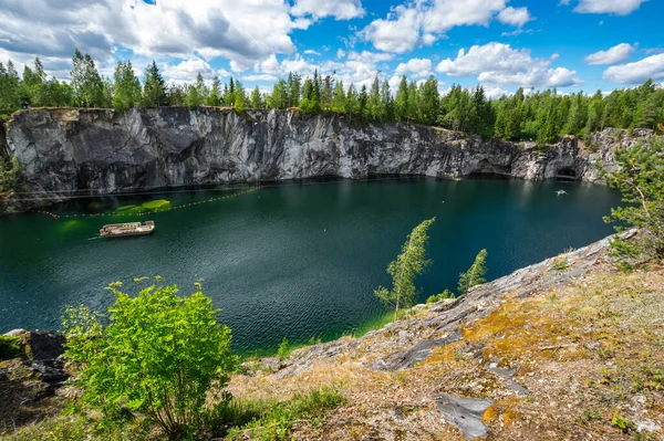 Marble Canyon Mountain Park Ruskeala Karelia Russia — Stock Photo, Image