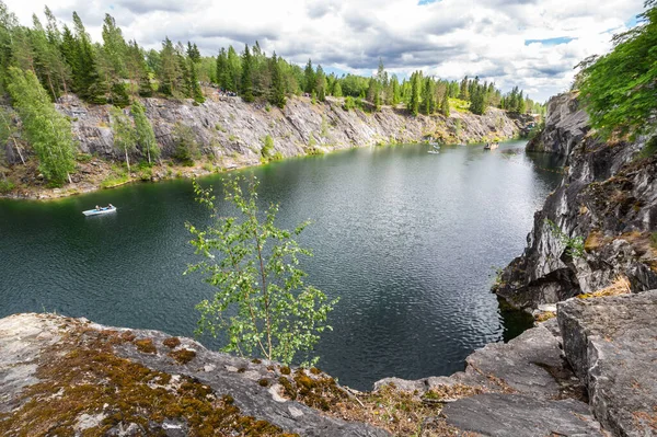 Marble Canyon Mountain Park Ruskeala Karelia Russia — Stock Photo, Image