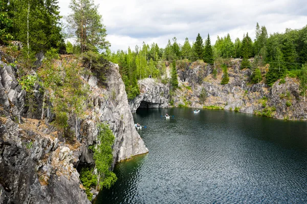 Marble Canyon Mountain Park Ruskeala Karelia Russia — Stock Photo, Image