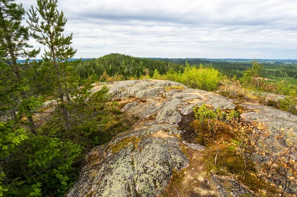 Vista Desde Monte Hiidenvuori Karelia República Karelia Rusia — Foto de Stock