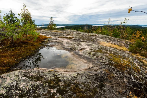 Blick Auf Den Berg Hiidenvuori Karelien Der Republik Karelien Russland — Stockfoto