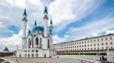 Kul Şerif Camii -- Rusya 'nın en büyük camilerinden biri, Kazan, Tataristan Cumhuriyeti