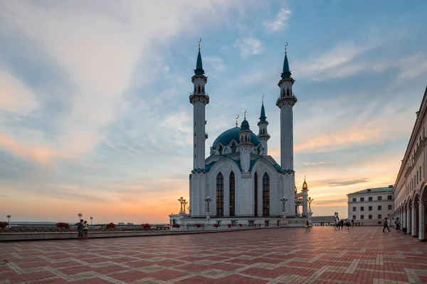 Kul Sharif Mecset Oroszország Egyik Legnagyobb Mecsete Kazán Tatár Köztársaság — Stock Fotó