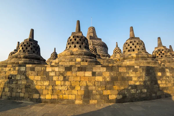 Borobudur Eller Barabudur Talet Mahayana Buddhistiska Tempel Centrala Java Indonesien — Stockfoto