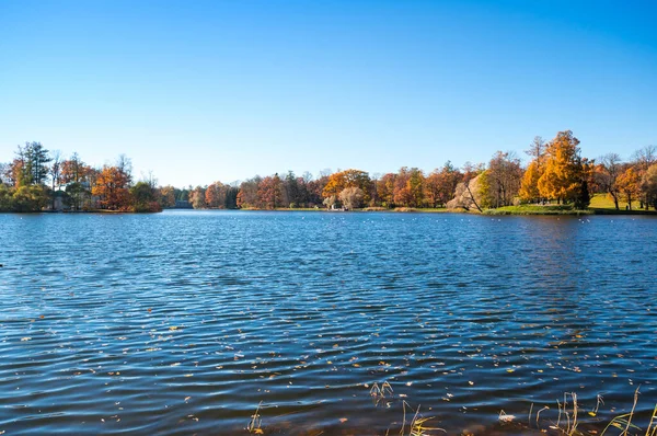 Veduta Del Parco Cittadino Tsarskoye Selo Pushkin San Pietroburgo Russia — Foto Stock